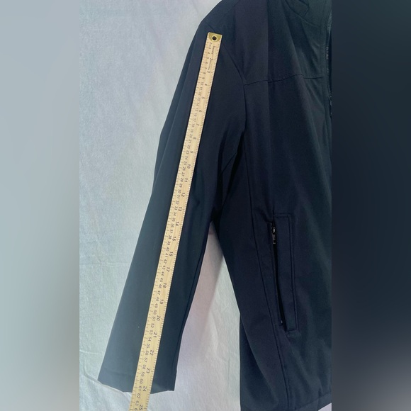 Calvin Klein Men's Black Raincoat Jacket Size Large - Picture 6 of 9